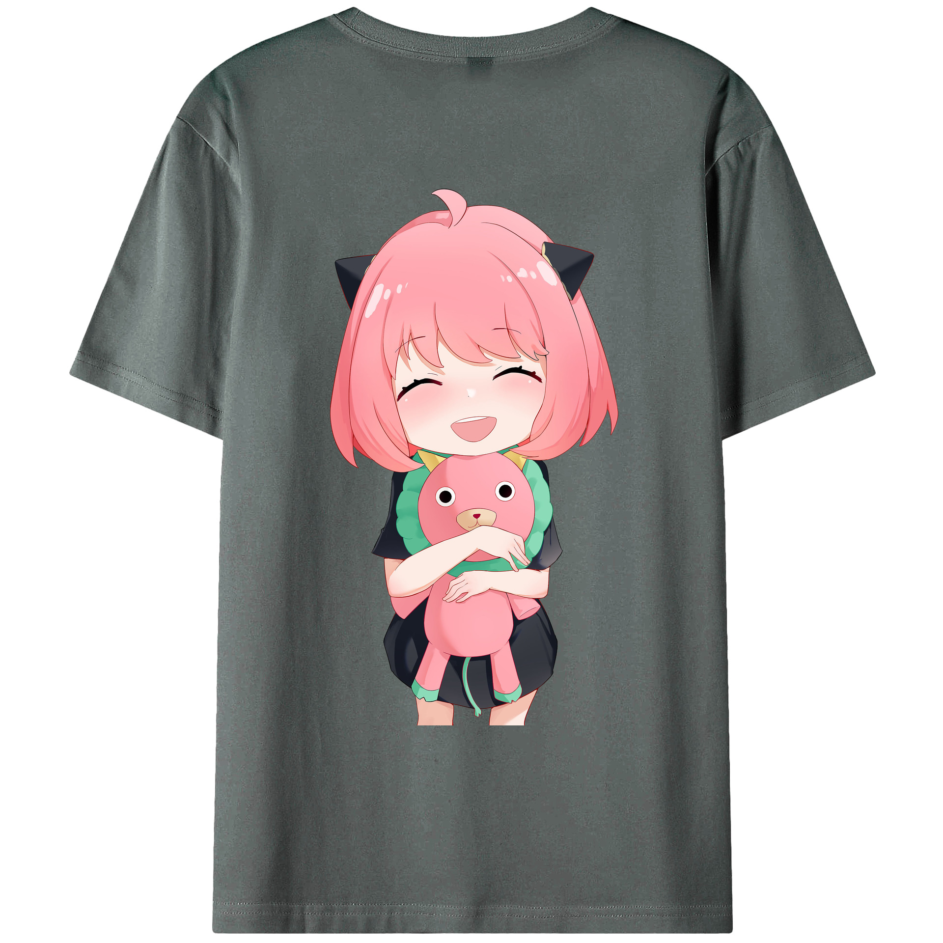 （画像用） SPY×FAMILY间谍家家酒 綿100％ メンズ半袖Tシャツ（バックプリント） 通気性